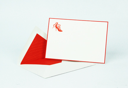 Carte et enveloppe Escarpin
