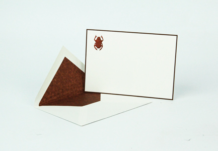 Carte et enveloppe Scarabée